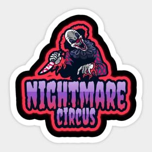 Nightmare Circus Psycho Killer Clown Sticker